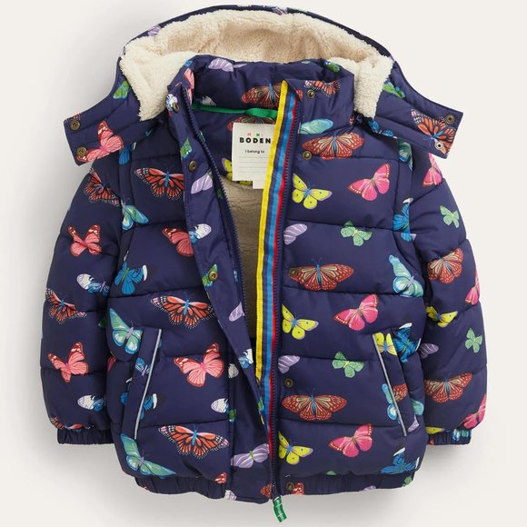 NWT Mini Boden 2-in-1 Padded Coat - Picture 1 of 7